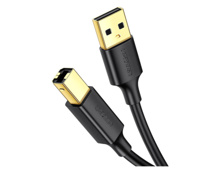 Kabel UGREEN US135 Kabel USB 2.0 A-B do drukarki pozłacany 5m 6957303813520